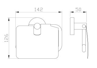 Держатель для туалетной бумаги Wonzon & Woghand Easy WW-8126 хром